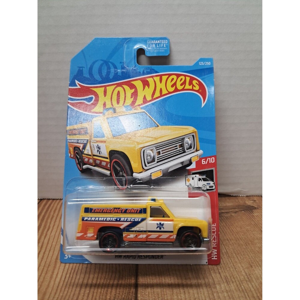 Hot Wheels Hw Rescue Hw Rapid Responder 123/250, Yellow